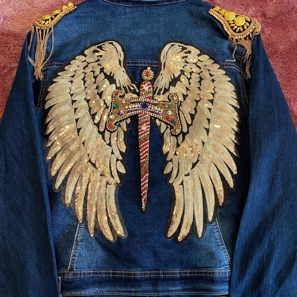 Angel Wings Denim Jacket